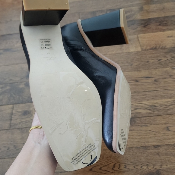 Free People Sienna Ankle Leather Boot In Black Size 10 / Euro 40 - Picture 5 of 6